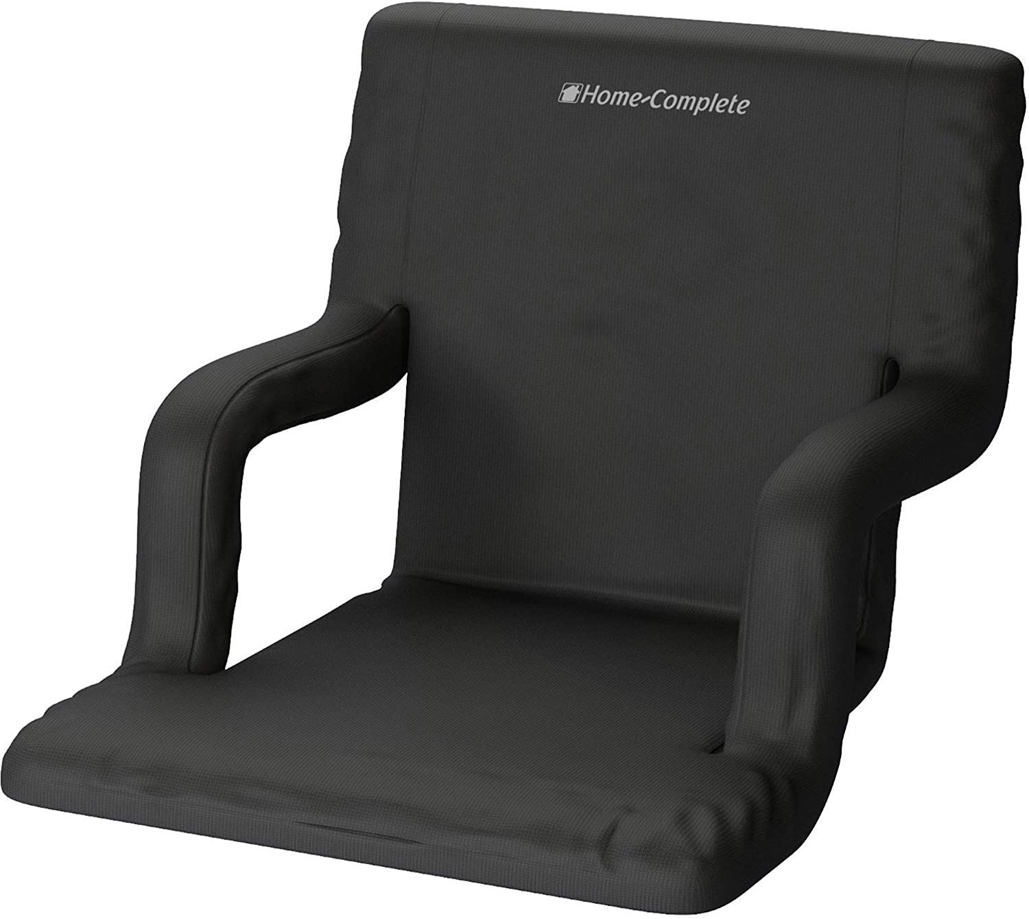 Photo 1 of HomeComplete Stadium Seat Chair Bleacher Cushion with Padded Back Support Armrests 6 Reclining Positions and Portable Carry Straps