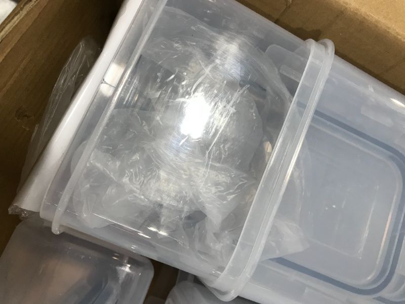 Photo 1 of 24 Pack Airtight Food Storage Container Set  BPA Free Clear Plastic Kitchen