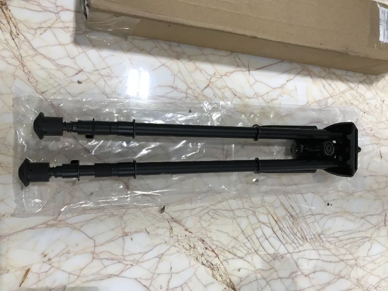 Photo 2 of CYBERDAX 1327 inch Long Range Hinged Base Swivel Model Rifle Bipod High Shockproof Shooting Pivot Rotating Bipod with QD Adapter