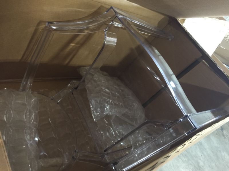 Photo 2 of Modern Transparent Dining Chair Clear
