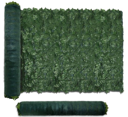 Photo 1 of TANG Sunshades Depot 58 x 136 inch Artificial Faux Ivy Privacy Fence Screen Leaf Vine Decoration Panel with 130 GSM Mesh Back
