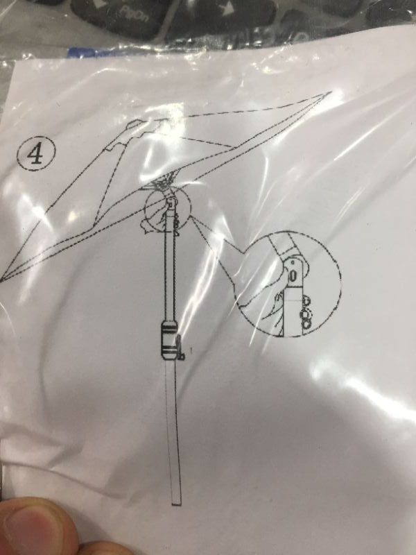 Photo 2 of Patio Watcher 11Ft Patio Umbrella Outdoor Umbrella with Push Button Tilt and Crank