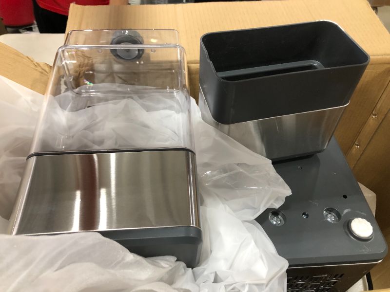 Photo 2 of GE Profile OPAL01GEPKT Opal  Countertop Nugget Ice Maker Stainless Steel Wrap with Gray Accents  LED Lighting