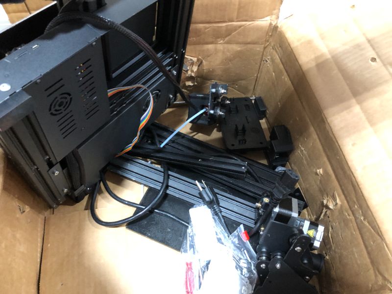 Photo 2 of Voxelab Aquila 3D Printer with Carbon Crystal Silicon Glass PlateformFully Open Source and Resume Printing Function Build Volume 220x220x250mm PARTS ONLY