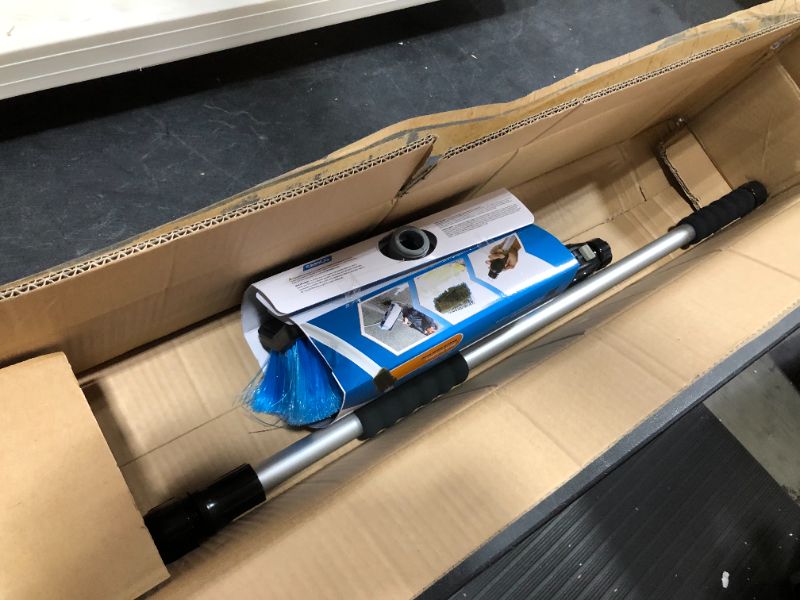 Photo 2 of Camco RV FlowThrough Wash Brush with Adjustable Handle and Integrated Squeegee 43633