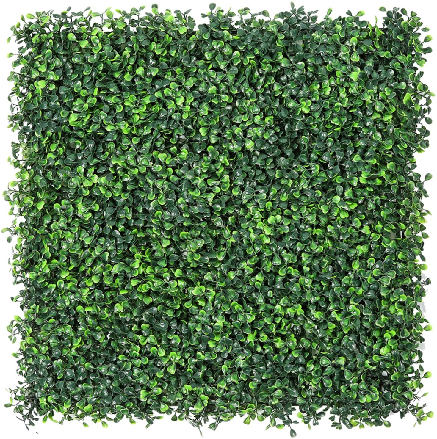 Photo 1 of Ogrmar 12PCS 20x20 Artificial Boxwood Panels Topiary Hedge Plant Privacy Hedge Screen UV Protected Suitable for Outdoor Indoor Garden Fence Backyard and Dcor Boxwood12PCS