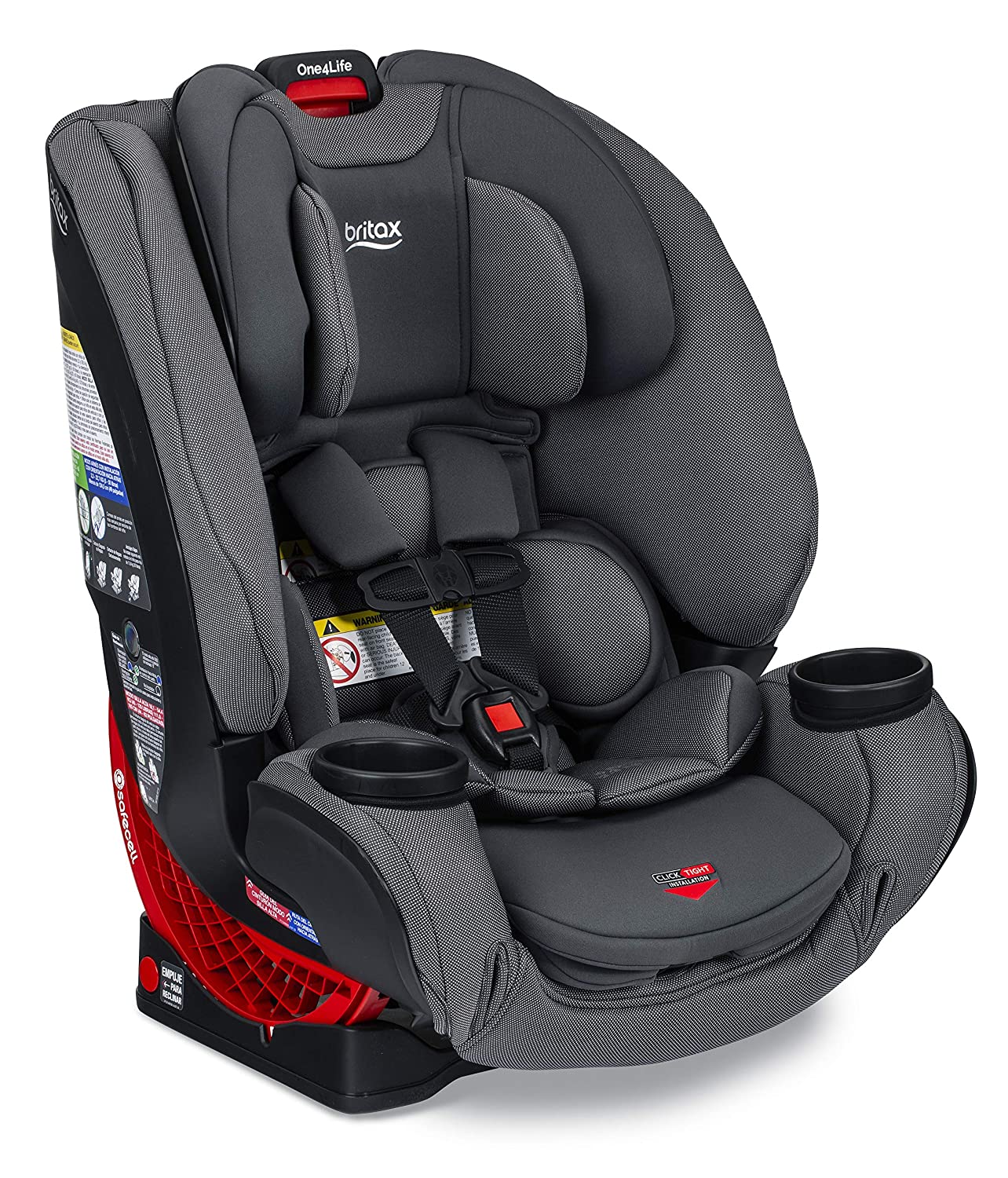 Photo 1 of Britax One4Life ClickTight AllinOne Car Seat  10 Years of Use  Infant Convertible Booster  5 to 120 Pounds  SafeWash Fabric Drift