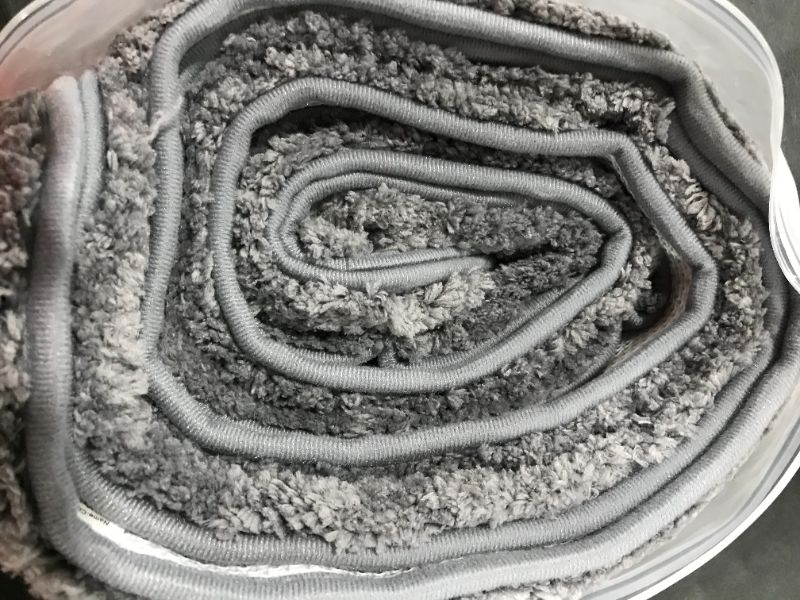 Photo 2 of Unique Loom Solo Solid Shag Collection Modern Plush Area Rug 4 x 6 Cloud Gray
