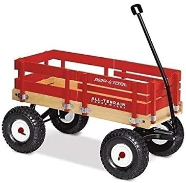 Photo 1 of Radio Flyer AllTerrain Cargo Wagon for Kids Garden and Cargo Red