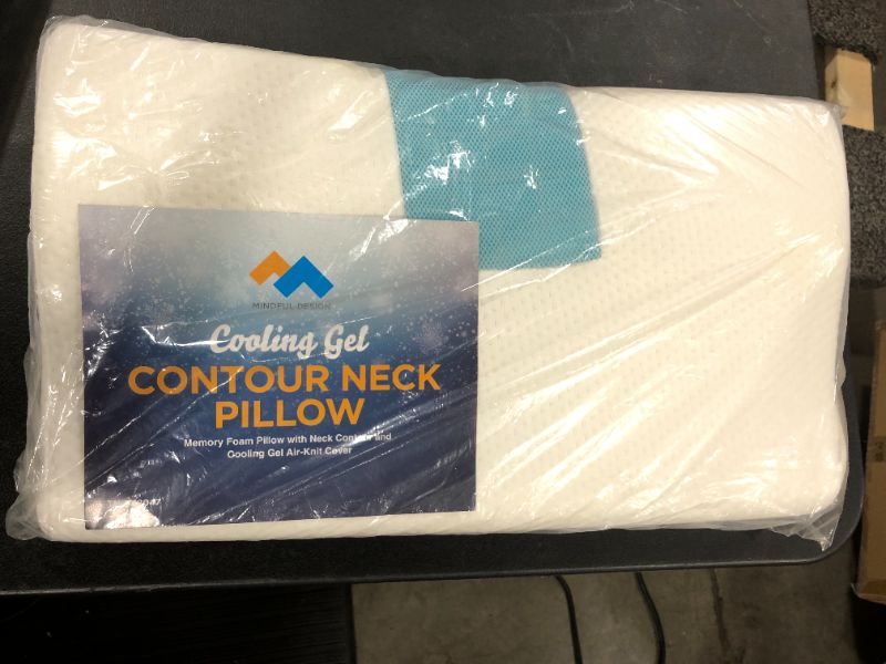 Photo 2 of Mindful Design Cooling Memory Foam Orthopedic Neck and Shoulder Support Pillow