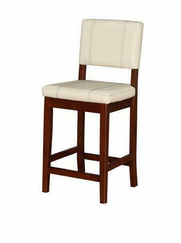 Photo 1 of Linon MILANO 24 Counter Bar Stool 0210CRM01U  0210rus01u Seat Color Cream