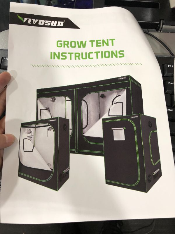 Photo 3 of Hydroponic Mylar Grow Tent with Observation Window and Floor Tray for Indoor Growing UNKNOWN SIZE