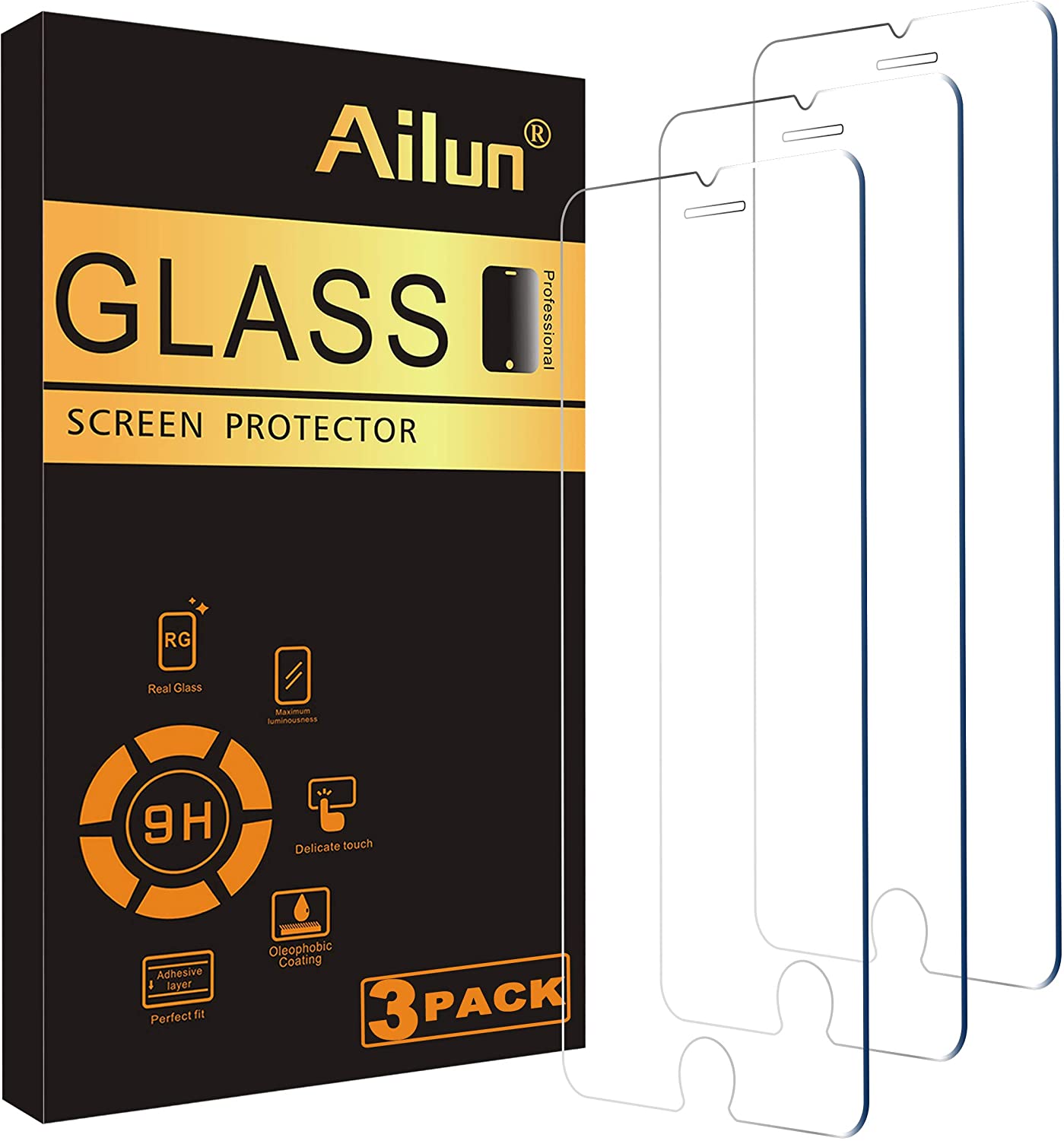 Photo 1 of Ailun 025mm Glass Screen Protector Compatible for iPhone SE 2020 2nd Generation iPhone 876s6 47Inch 3 Pack Clear
