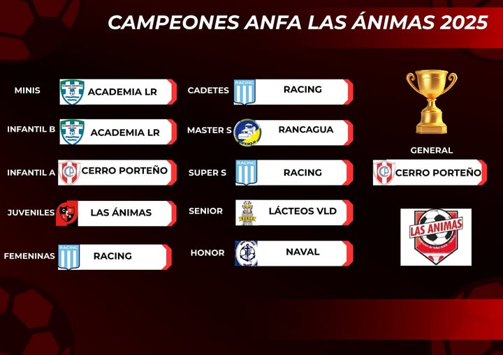 Campeones por Serie Anfa Las Animas