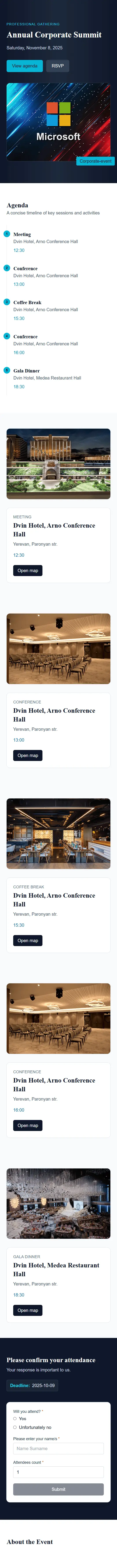 Կորպորատիվ խնջույք mobile preview