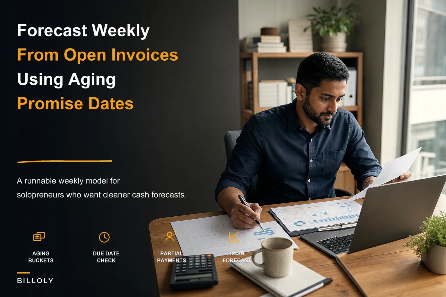 Forecast Cash Flow from Invoices: A Weekly, Invoice-Driven Model for Solopreneurs