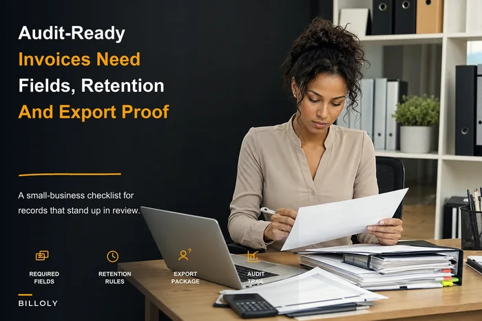 Make invoices audit-ready: retention, export and record-keeping checklist for small businesses