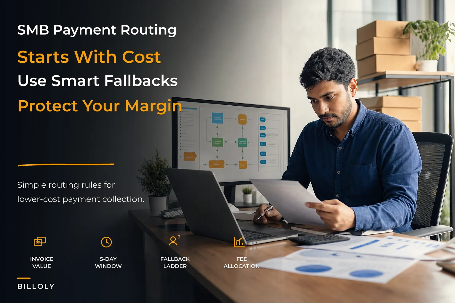 Payment-method strategy for SMBs that prioritizes low-cost fallbacks