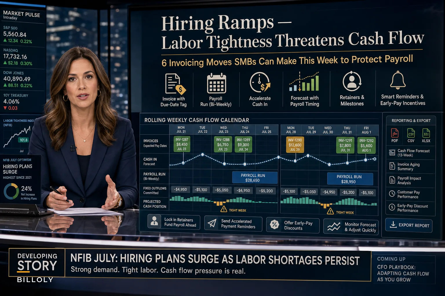 When hiring ramps but labor is tight: 6 invoicing and cash-flow moves small businesses should make now