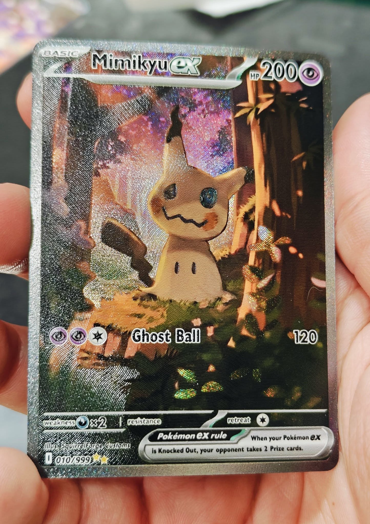 Mimikyu ex custom card