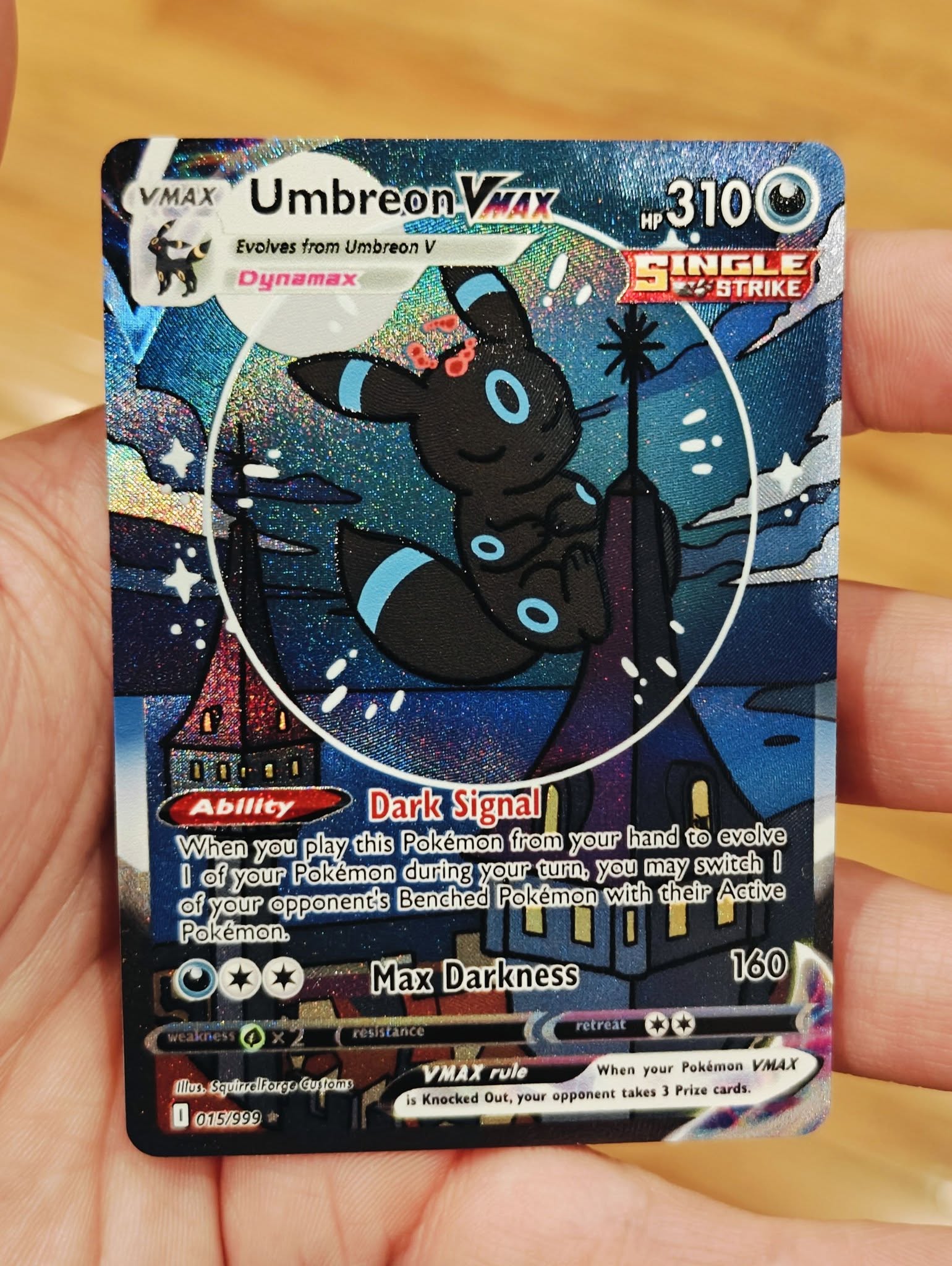 Umbreon VMAX custom card