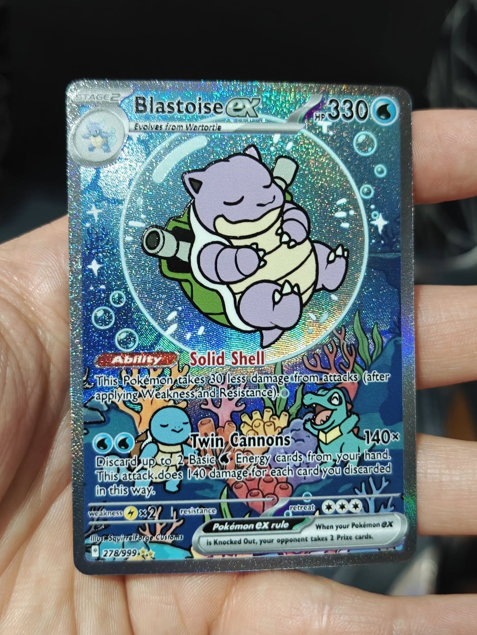 Blastoise ex custom card