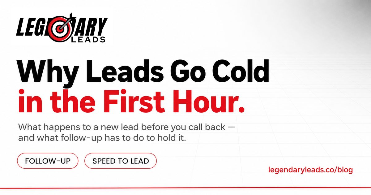 Why Leads Go Cold in the First Hour — and What Good Lead Follow-Up Actually Looks Like