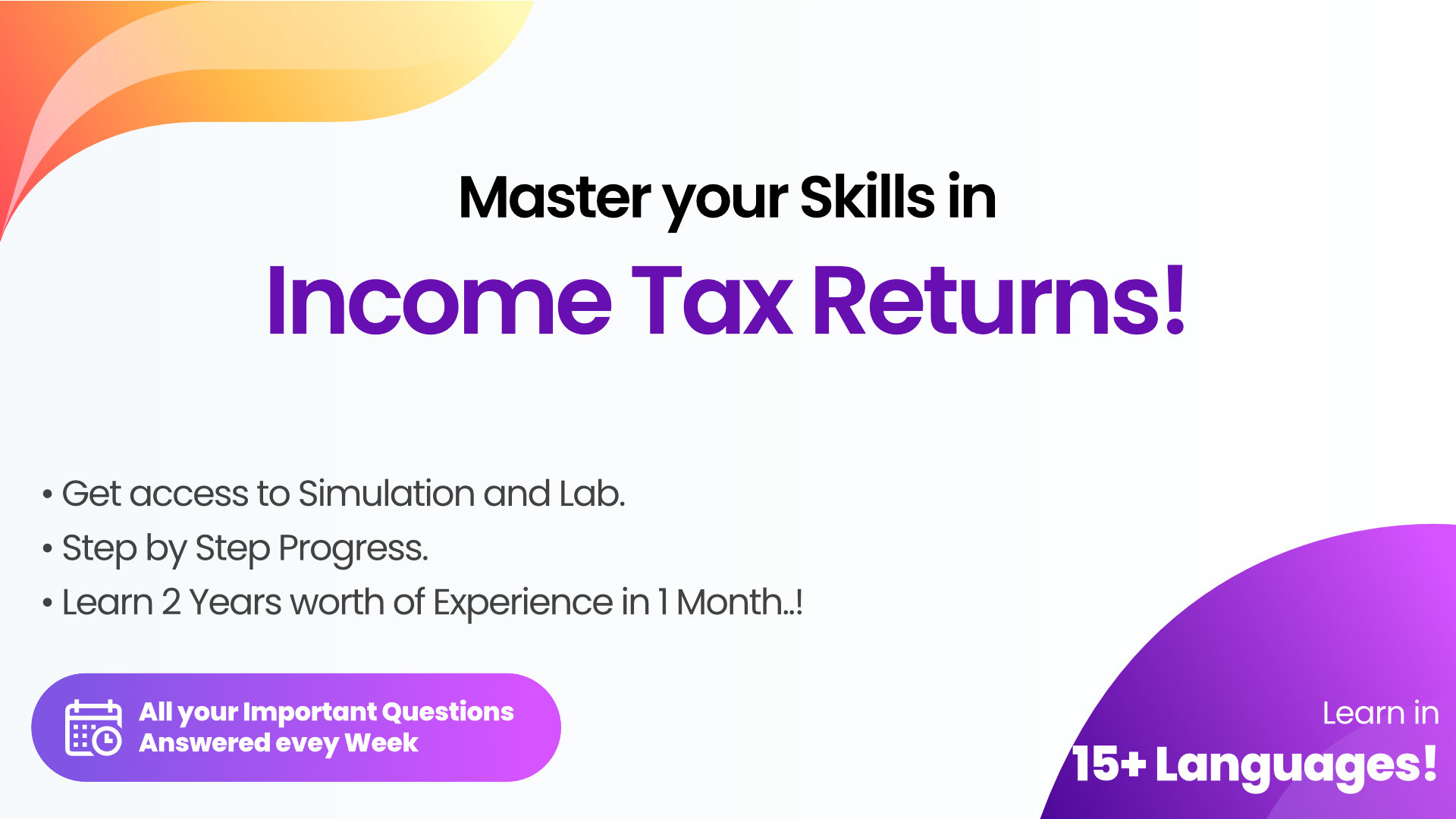 ITR Filing (Individual) course