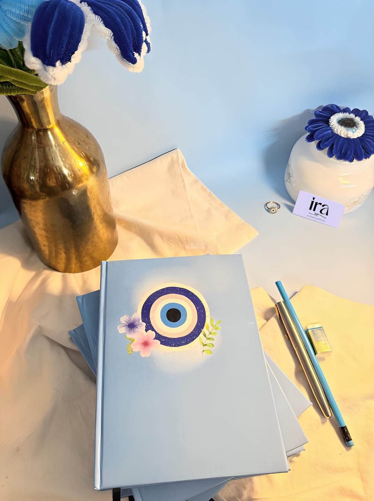 Evil Eye Blue Journal alternate view
