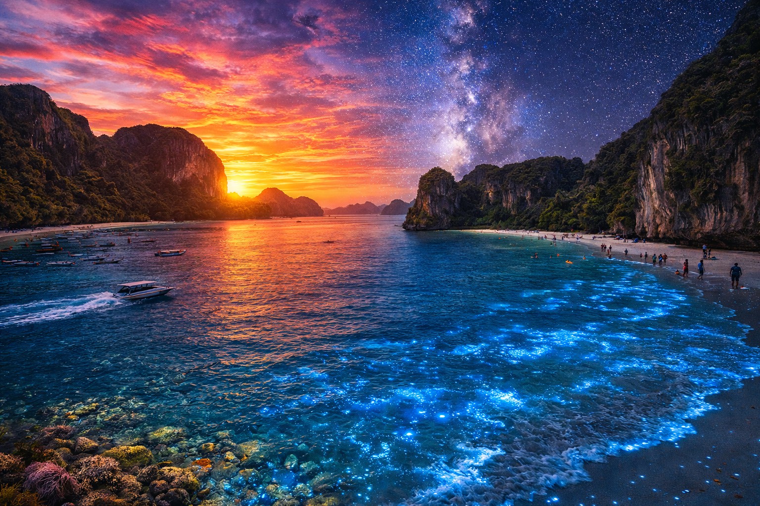 Luxury Sunset with Plankton 