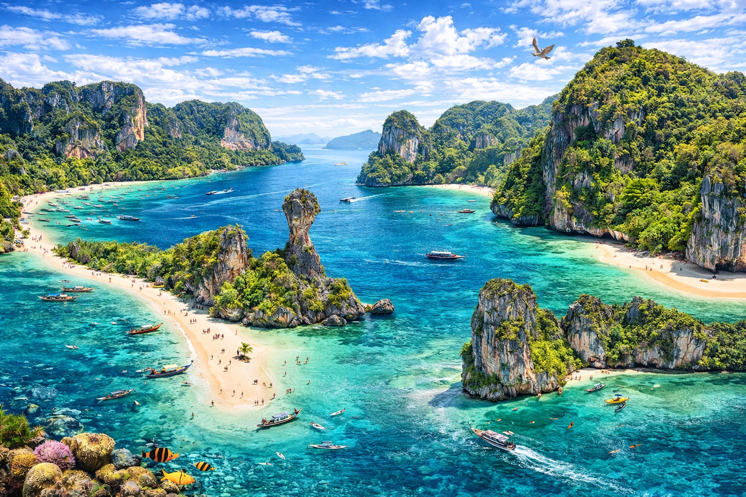 Phi Phi Islands + 4 Islands