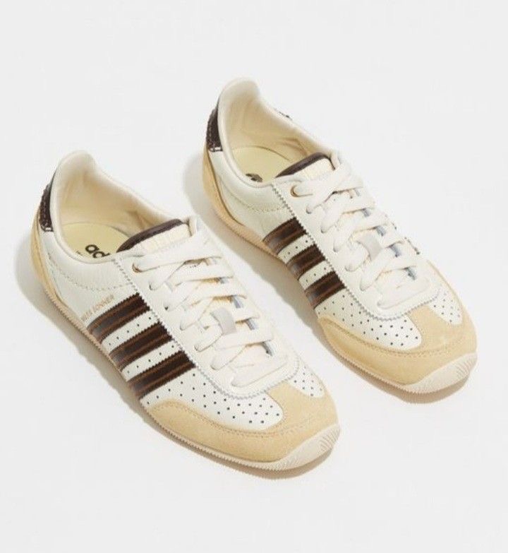 Wales Bonner Brown Cream Sneakers