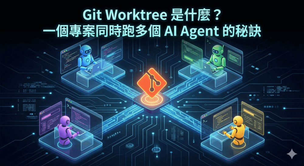 Git Worktree 是什麼？一個專案同時跑多個 AI Agent 的秘訣