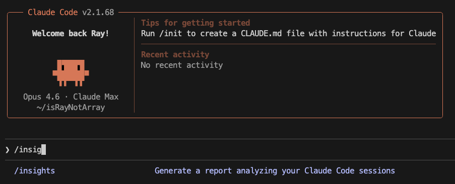 使用 /insights 指令