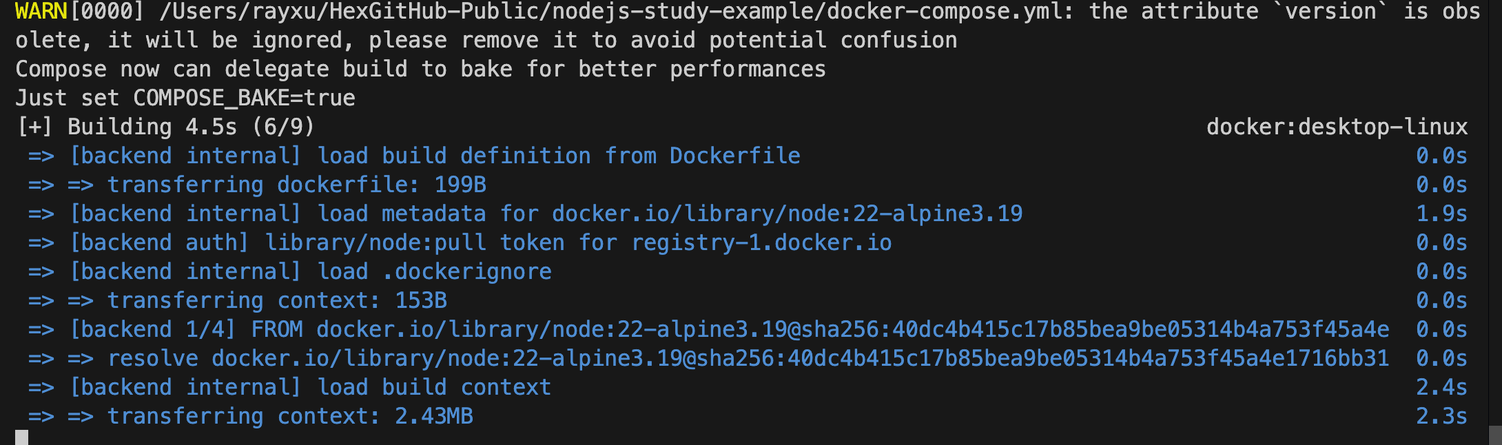 docker compose