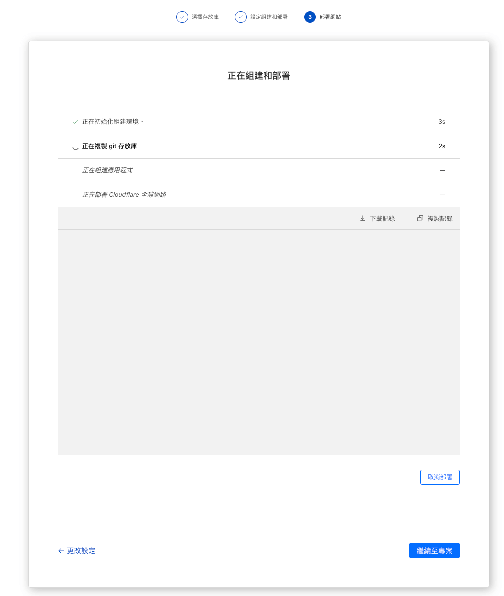 部署中