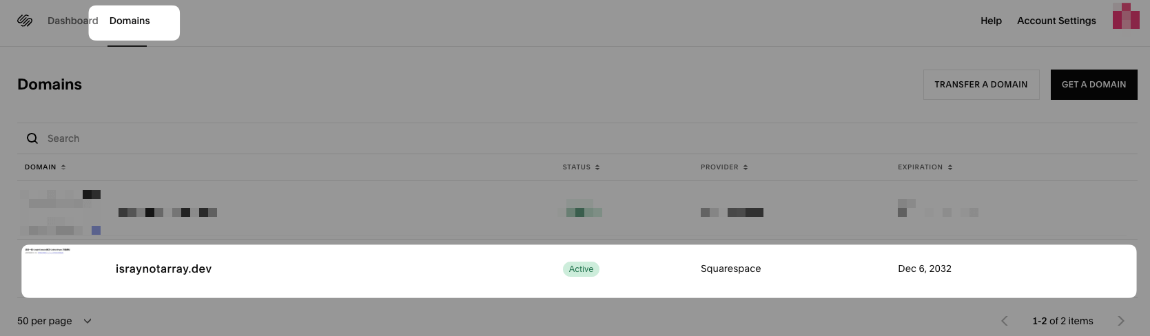 Squarespace Domain