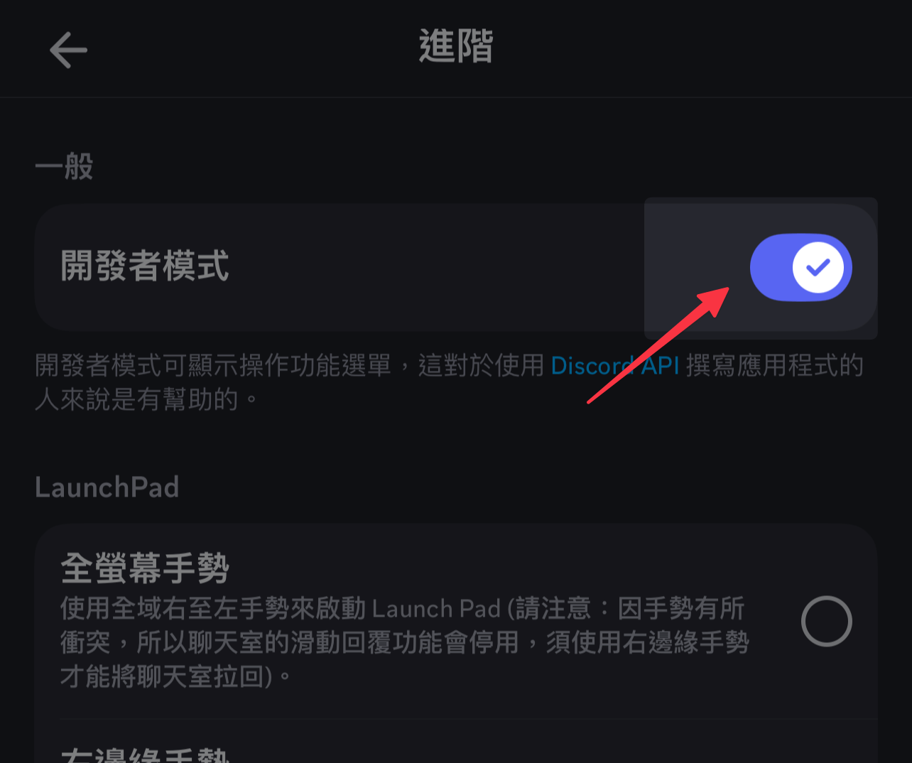 手機版開發者模式