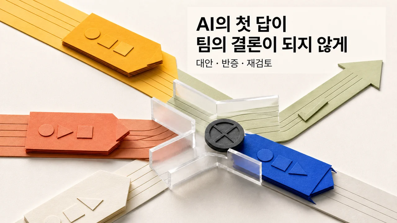AI 제안의 앵커링을 줄이는 반증 설계