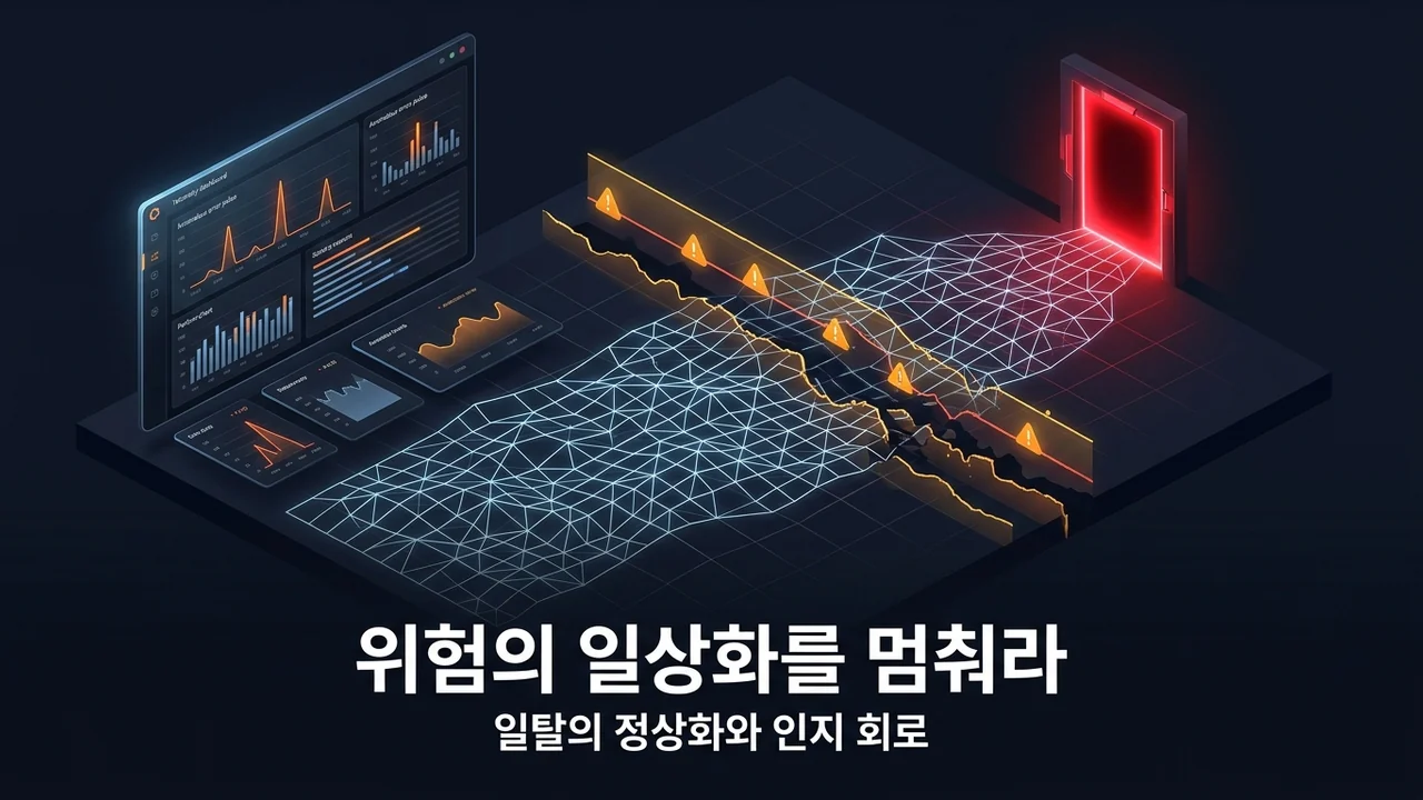시스템 붕괴를 부르는 '일탈의 정상화' 인지 회로와 방어 설계