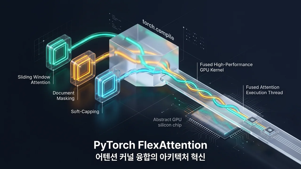 PyTorch FlexAttention 도입 분석: 커스텀 어텐션 커널 융합과 하드웨어 제약 고려사항