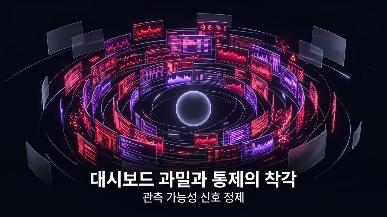 대시보드 과밀과 통제의 착각: 실행 가능한 SLO 중심의 관측 신호 설계 원칙