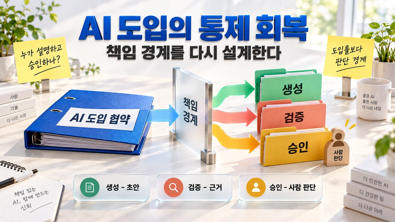 AI 도입의 책임 불안과 통제 회복 협약 설계