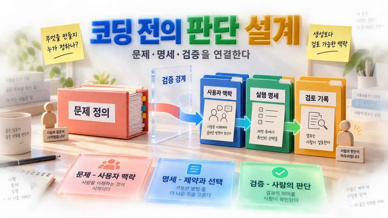 AI 코딩 시대의 문제 정의·검증 경계 설계