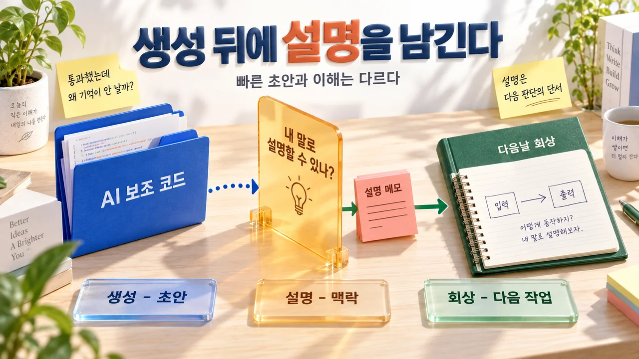 AI 보조 코딩의 회상과 설명 단서 설계