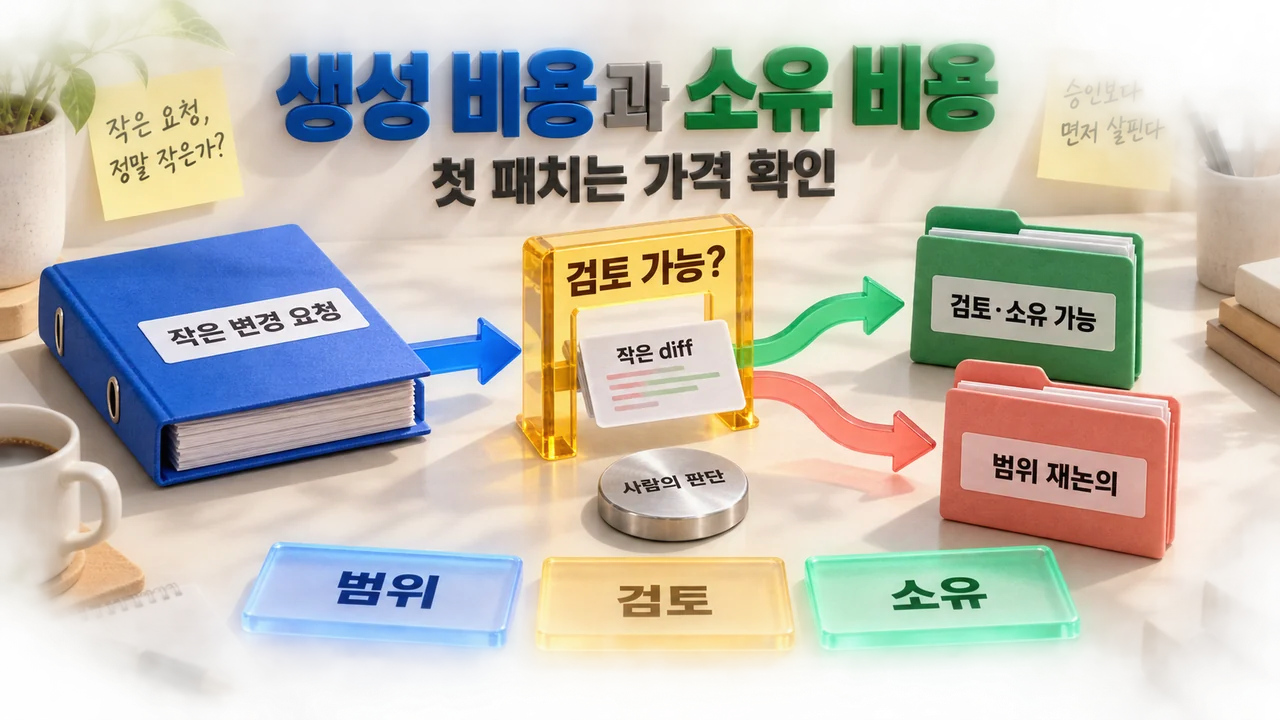 AI 변경의 소유 비용 설계