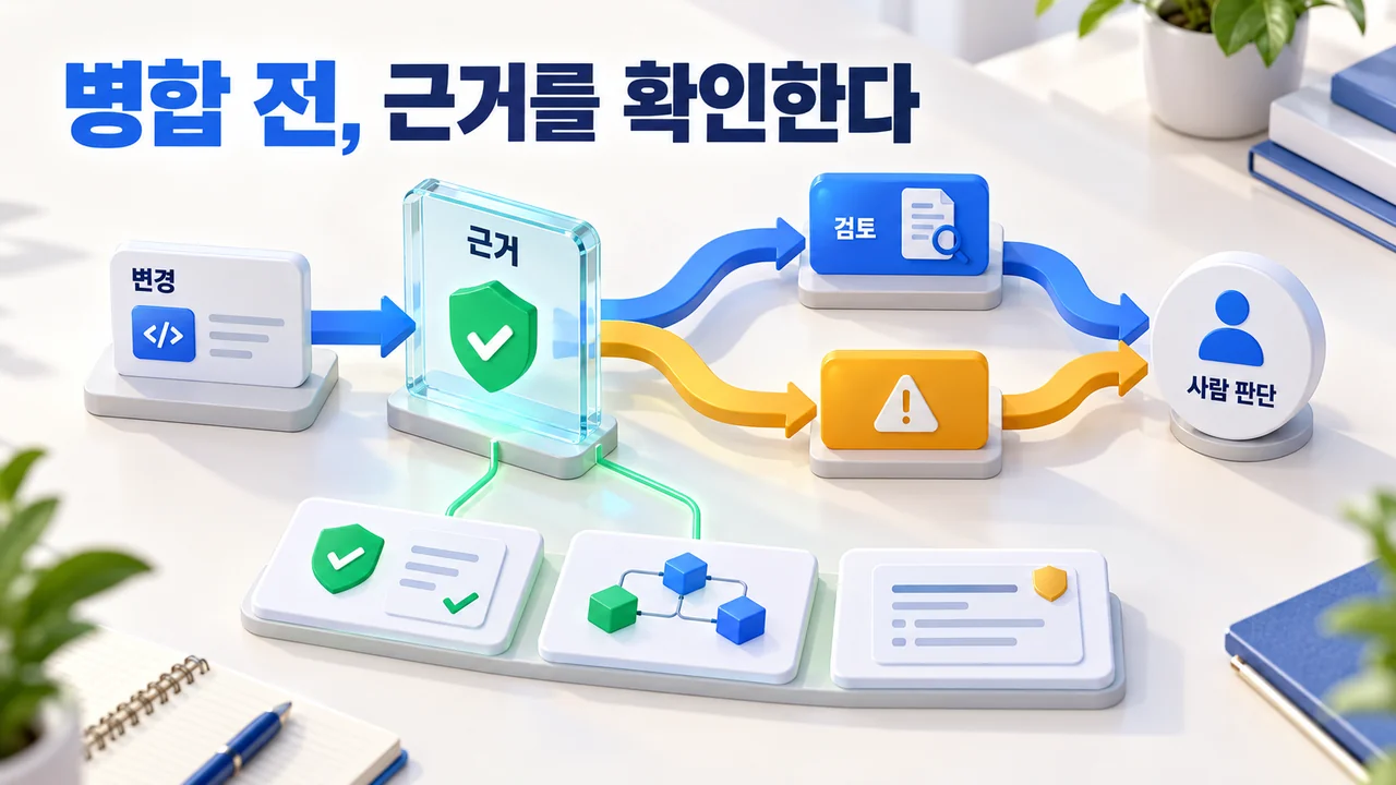 AI 보안 에이전트의 병합 근거 경계 설계