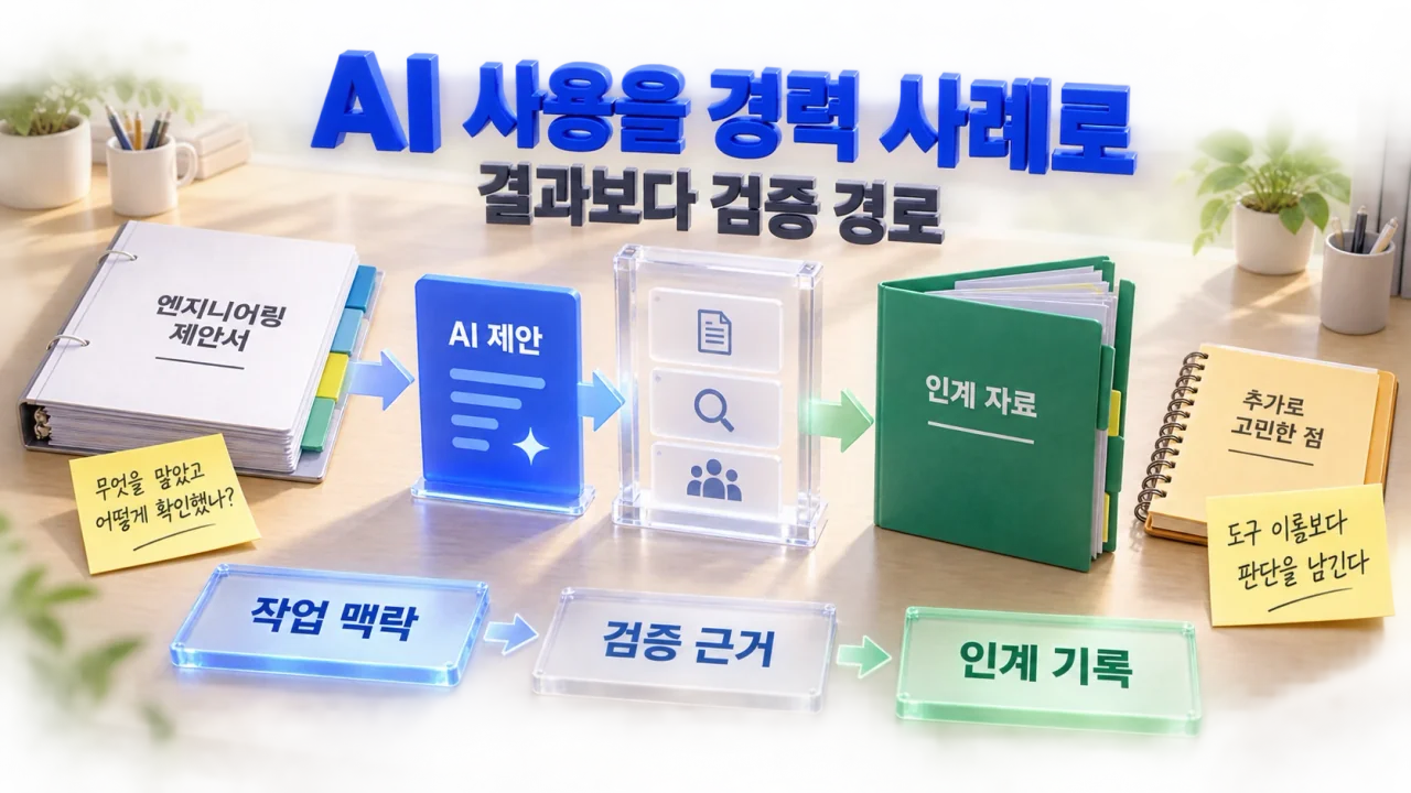 AI 사용을 경력 사례로 바꾸는 검증 경로