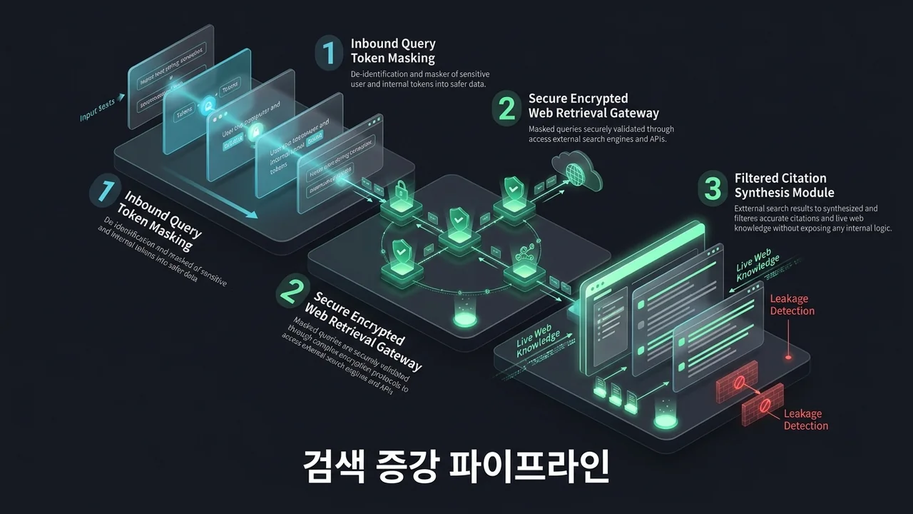 3단계 검색 증강 및 데이터 유출 방어 파이프라인 아키텍처