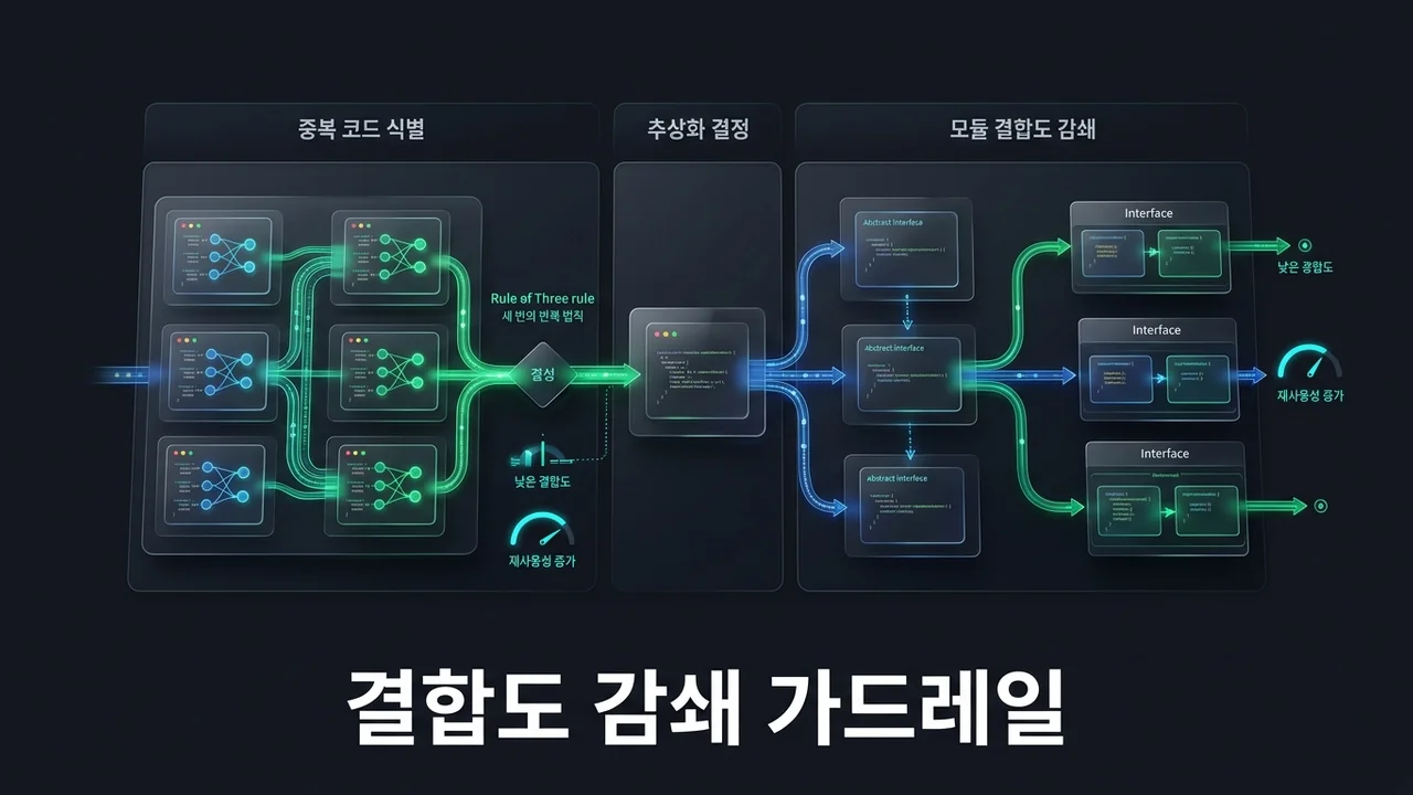 결합도 감쇄 가드레일